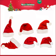 Mini Santa Claus Christmas Plush Hat for Kids Christmas 2016